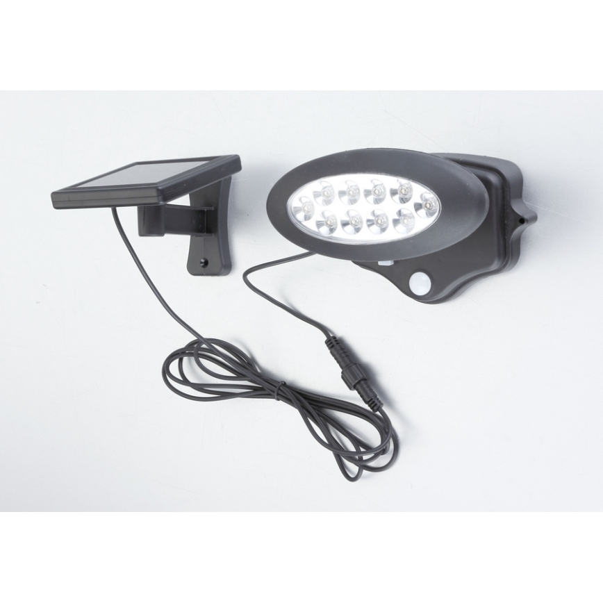 Globo 3722S - LED solcelle væglampe med sensor LED/0,6W/Ni-Mh 1,2V IP44