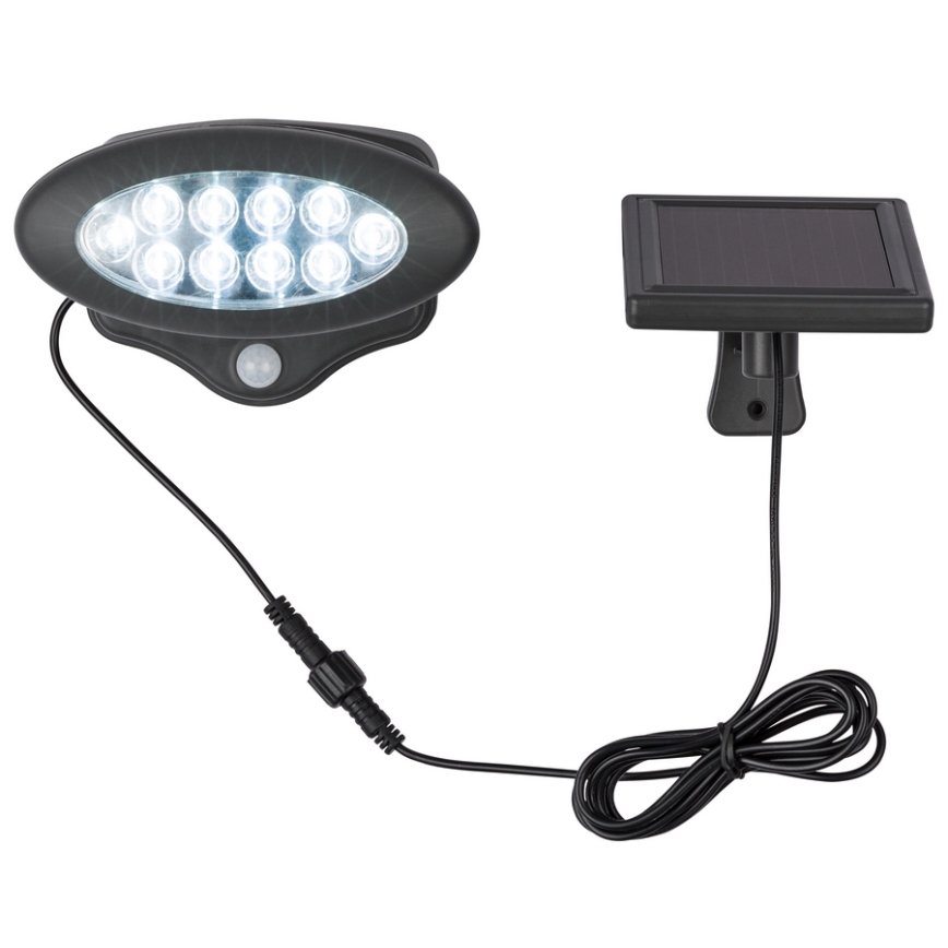Globo 3722S - LED solcelle væglampe med sensor LED/0,6W/Ni-Mh 1,2V IP44