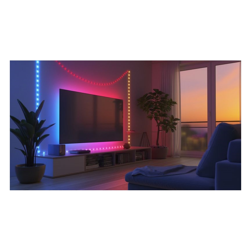 Globo - LED strip med RGB-farver 50xLED/0,06W/5V 5 m 27 funktioner
