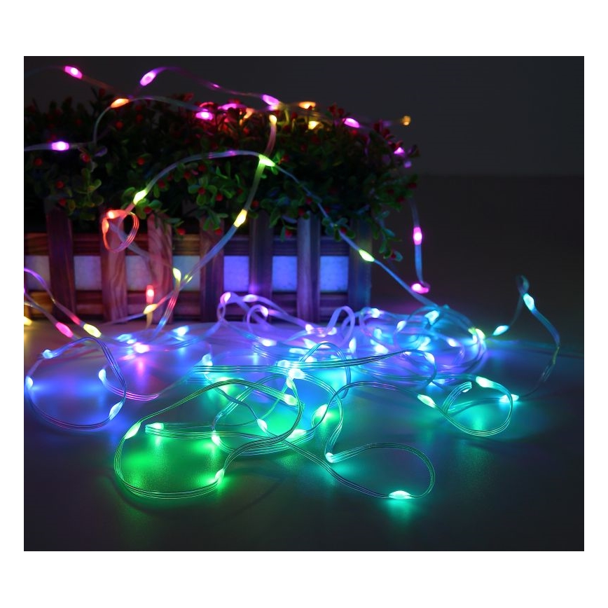 Globo - LED strip med RGB-farver 50xLED/0,06W/5V 5 m 27 funktioner