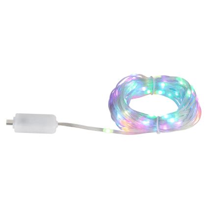 Globo - LED strip med RGB-farver 50xLED/0,06W/5V 5 m 27 funktioner
