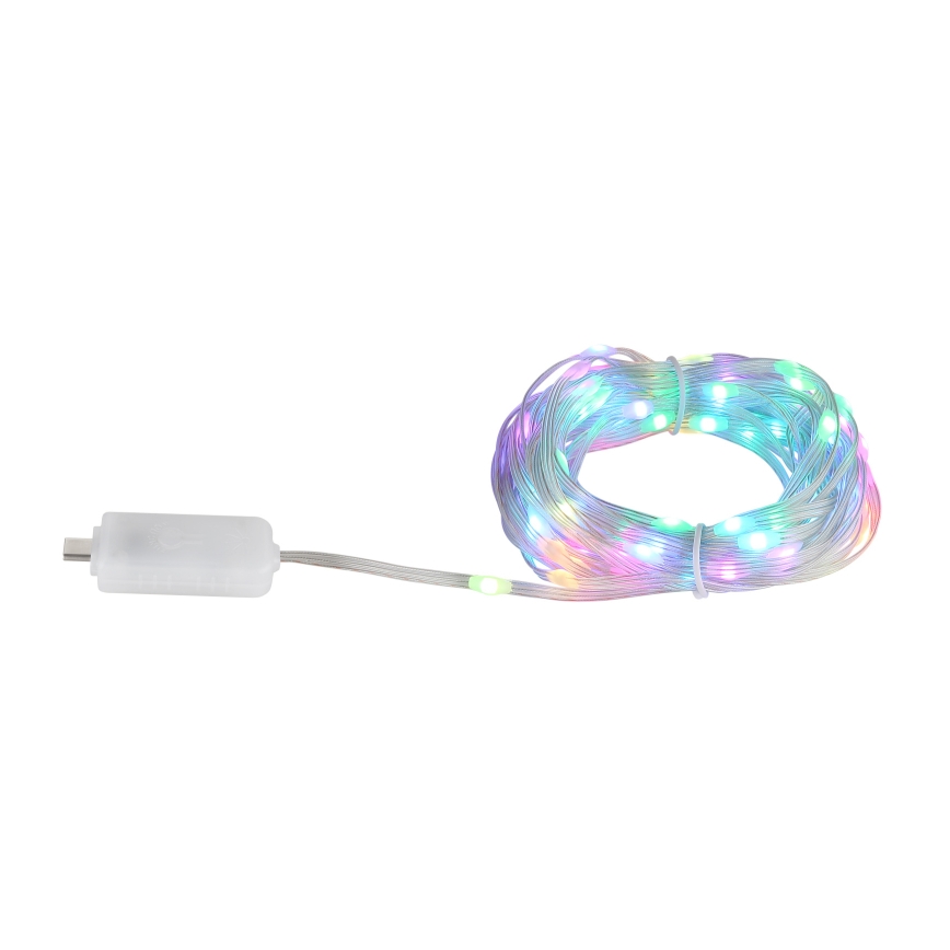 Globo - LED strip med RGB-farver 50xLED/0,06W/5V 5 m 27 funktioner