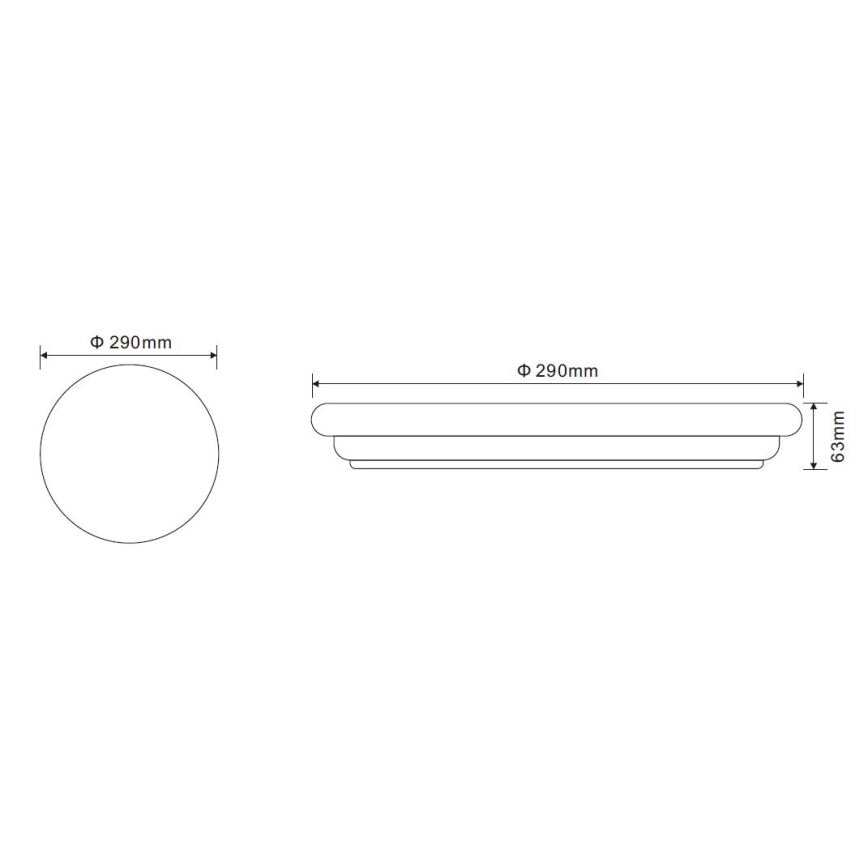 Globo - LED loftsbelysning 1xLED/20W/230V