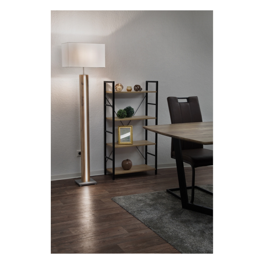 Globo - LED gulvlampe LED/17W/230V + 1xE27/40W