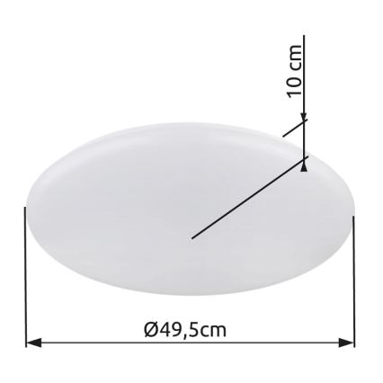 Globo - LED loftlampe LED/24W/230V diameter 49,5 cm hvid