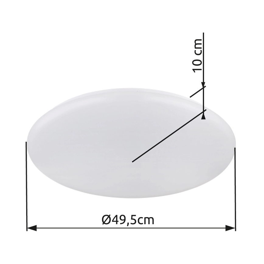 Globo - LED loftlampe LED/24W/230V diameter 49,5 cm hvid