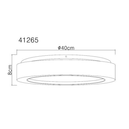 Globo - LED loftlampe LED/24W/230V diameter 40 cm 3000K hvid