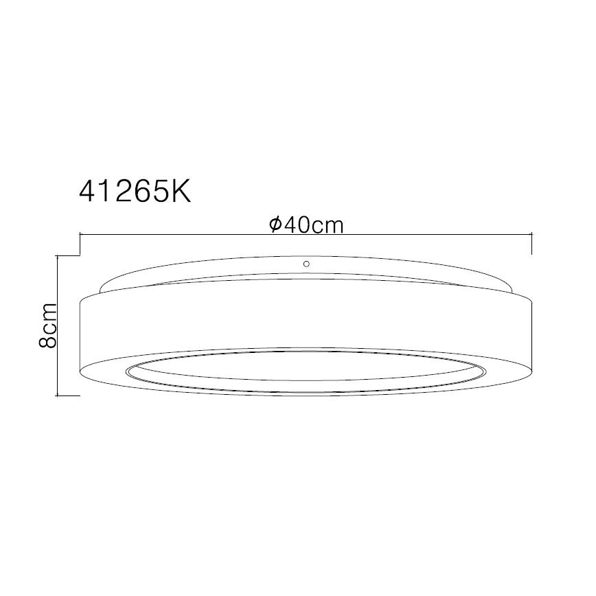 Globo - LED loftlampe LED/24W/230V diameter 40 cm 4000K hvid