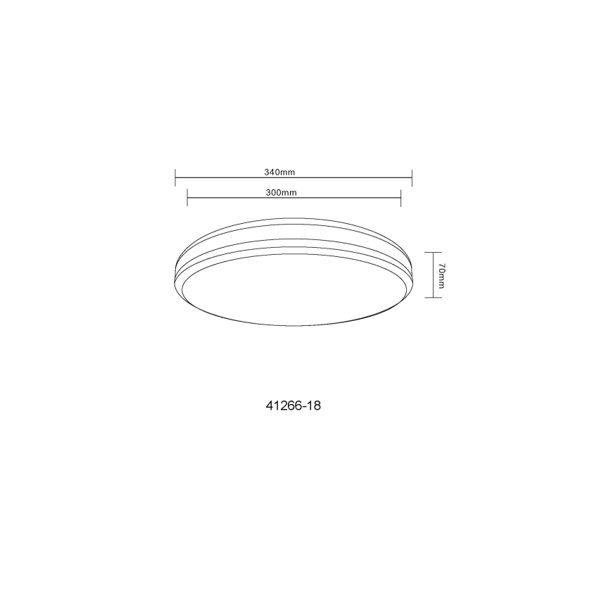 Globo - LED loftlampe dæmpbar RGB-farver LED/18W/230V 2700-6500K + fjernbetjening