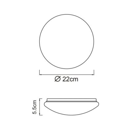 Globo - LED-loftlampe LED/8W/230V 4000K Ø 55 cm