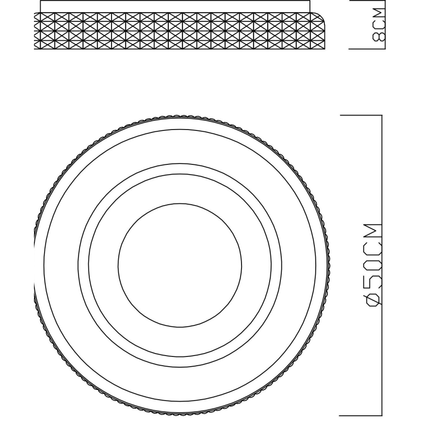 Globo - LED loftlampe dæmpbar LED/52W/230V 2700-6500K + fjernbetjening