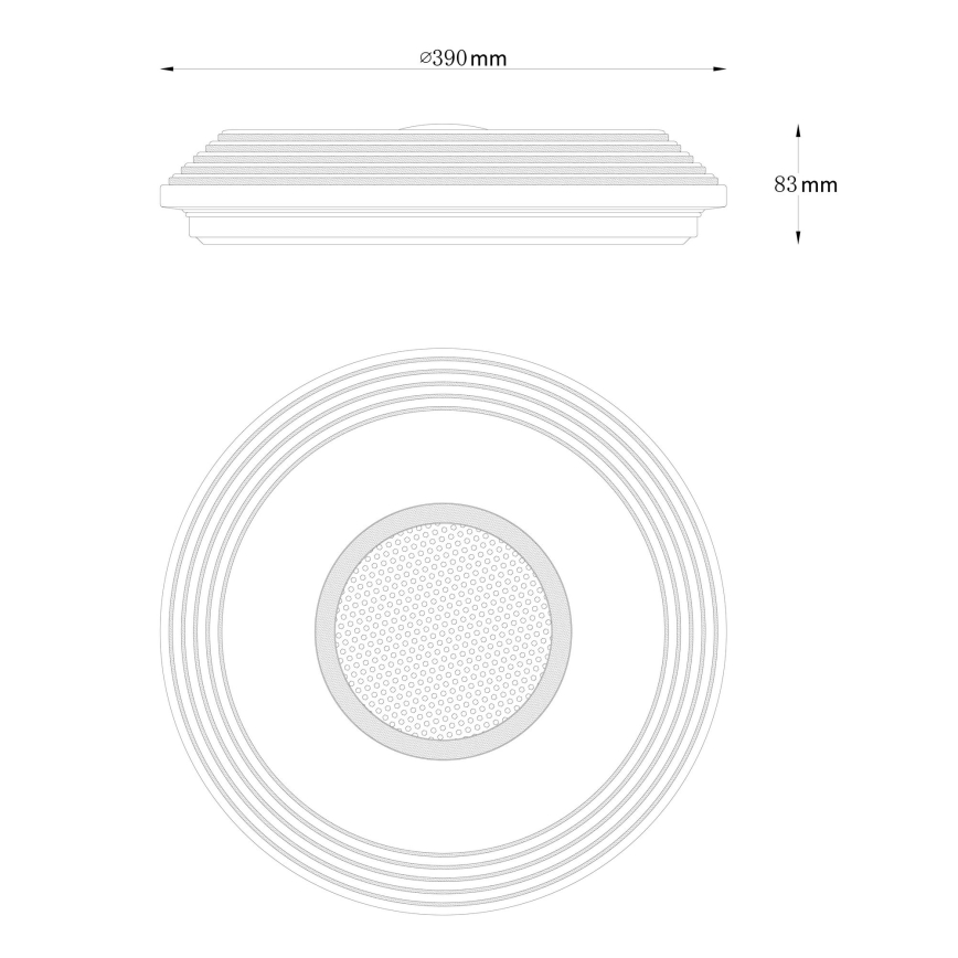 Globo - LED loftlampe dæmpbar LED/24W/230V 2700-6500K + fjernbetjening