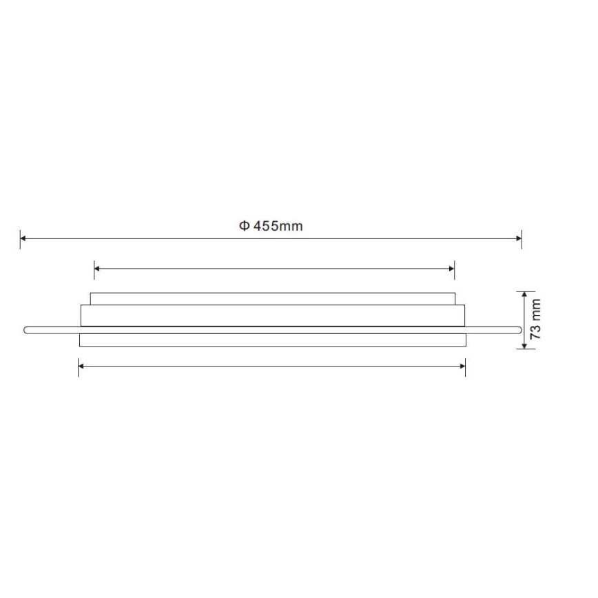 Globo - LED loftlampe dæmpbar LED/30W/230V 3000-6500K + fjernbetjening