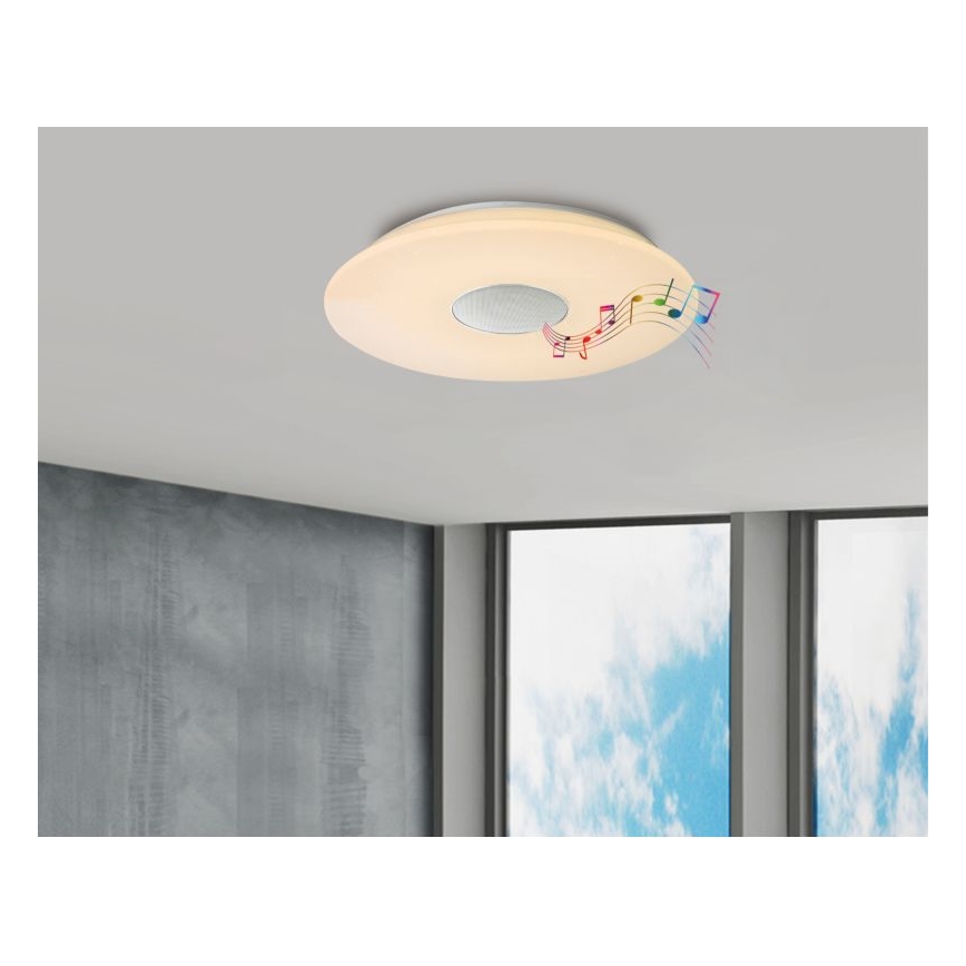 Globo - Loftlampe m. RGBW-farver dæmpbar LED/50W/230V + fjernbetjening