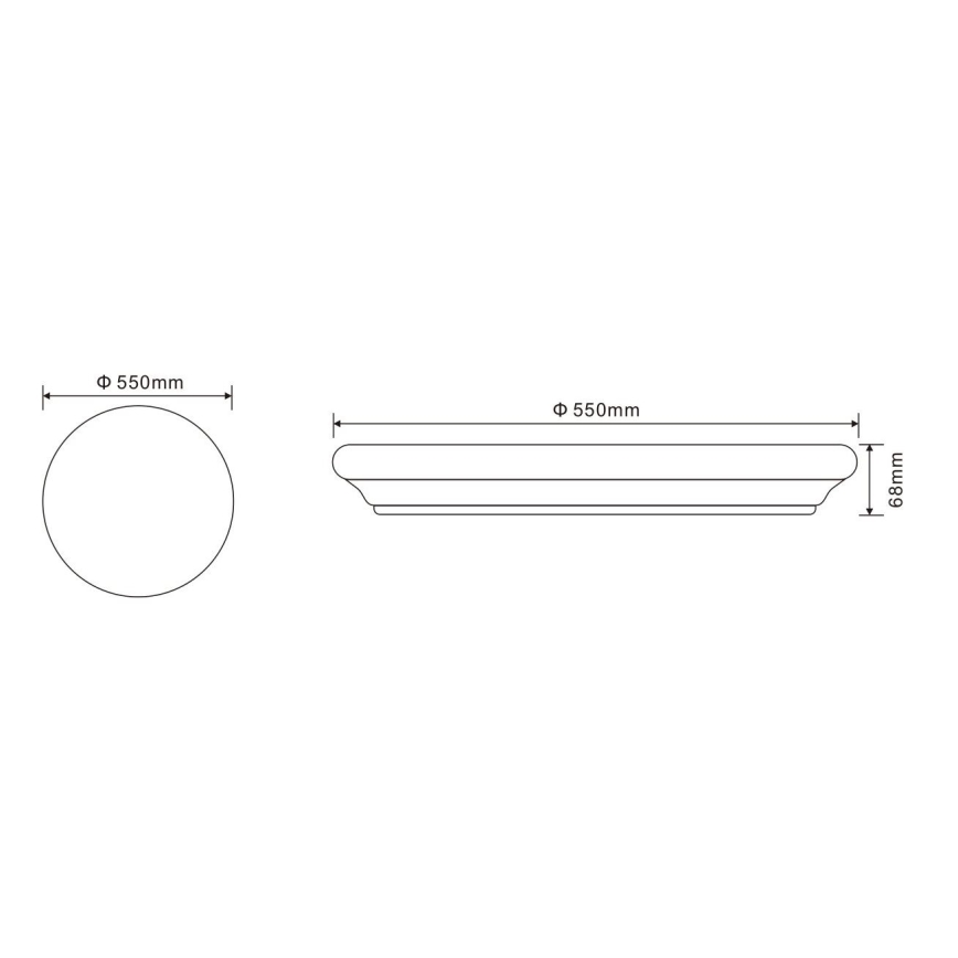 Globo - LED loftlampe med fjernbetjening LED/60W/230V