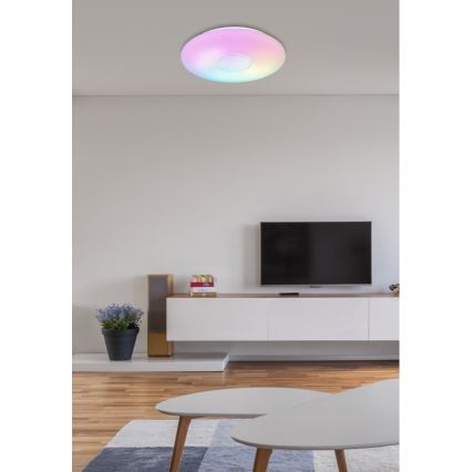 Globo - Loftlampe m. RGBW-farver dæmpbar LED/24W/230V 3000-6500K + fjernbetjening