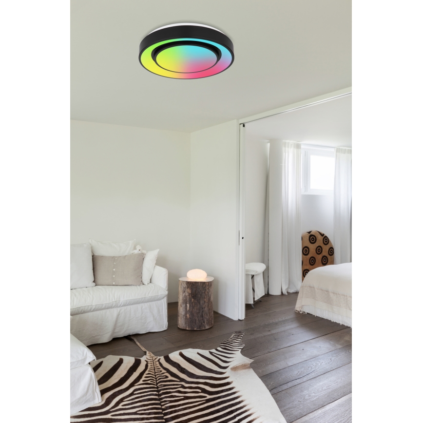 Globo - Loftlampe m. RGBW-farver dæmpbar LED/24W/230V 3000-6500K+ fjernbetjening