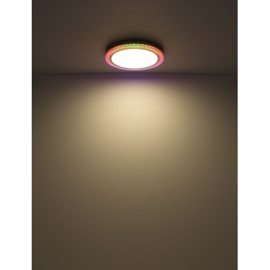 Globo - Loftlampe m. RGBW-farver dæmpbar LED/20W/230V 2700-6500K + fjernbetjening