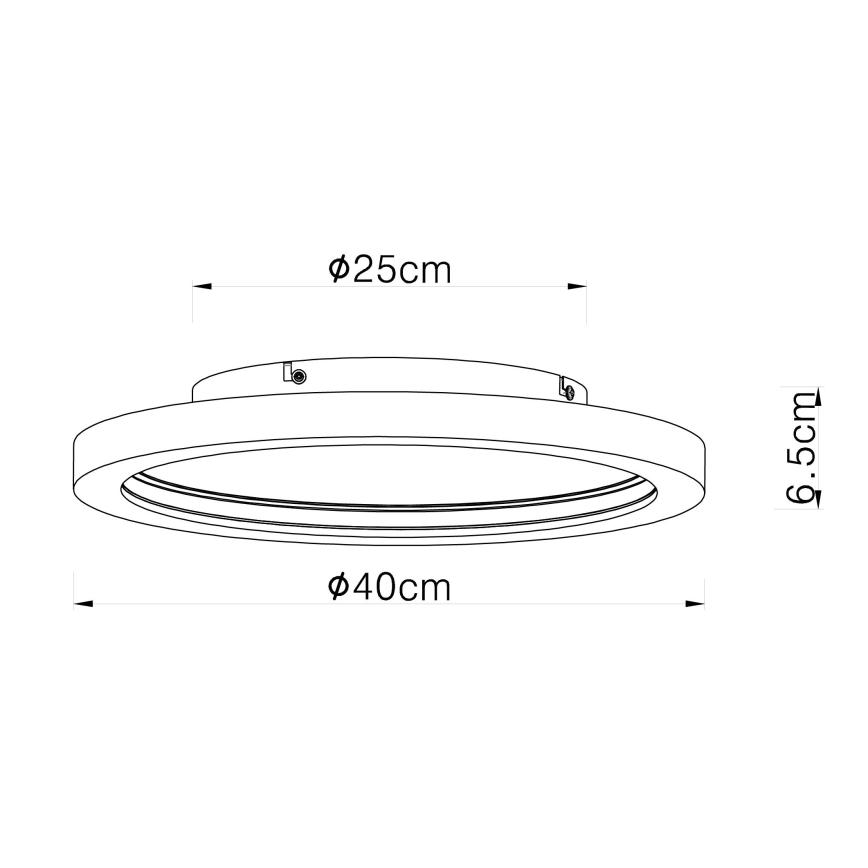 Globo - LED loftlampe m. RGBW-farver dæmpbar LED/24W/230V 2700-6000K + fjernbetjening
