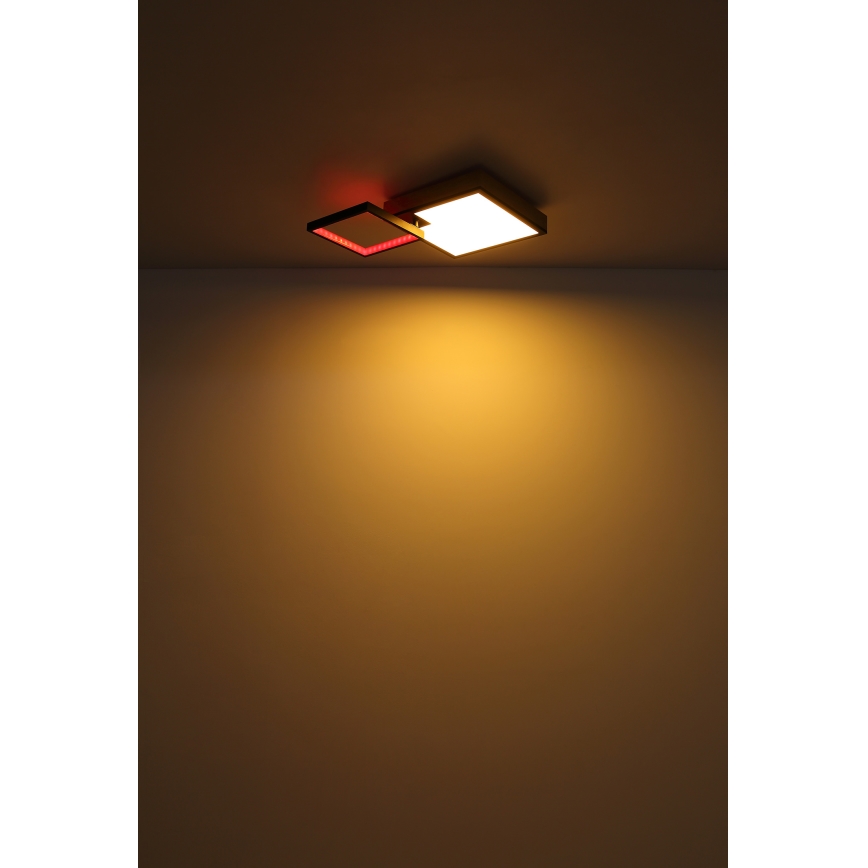 Globo - LED lampe m. RGB-farver dæmpbar LED/21W/230V+LED/3W 2700-6500K + fjernbetjening
