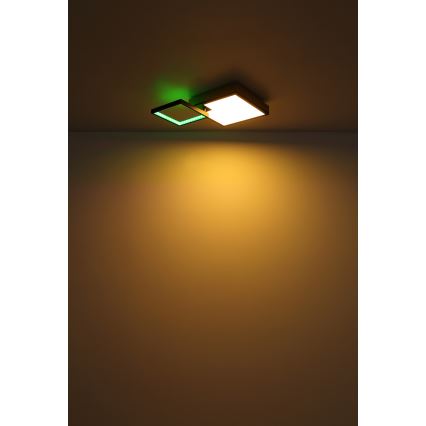 Globo - LED lampe m. RGB-farver dæmpbar LED/21W/230V+LED/3W 2700-6500K + fjernbetjening