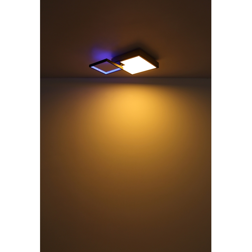Globo - LED lampe m. RGB-farver dæmpbar LED/21W/230V+LED/3W 2700-6500K + fjernbetjening