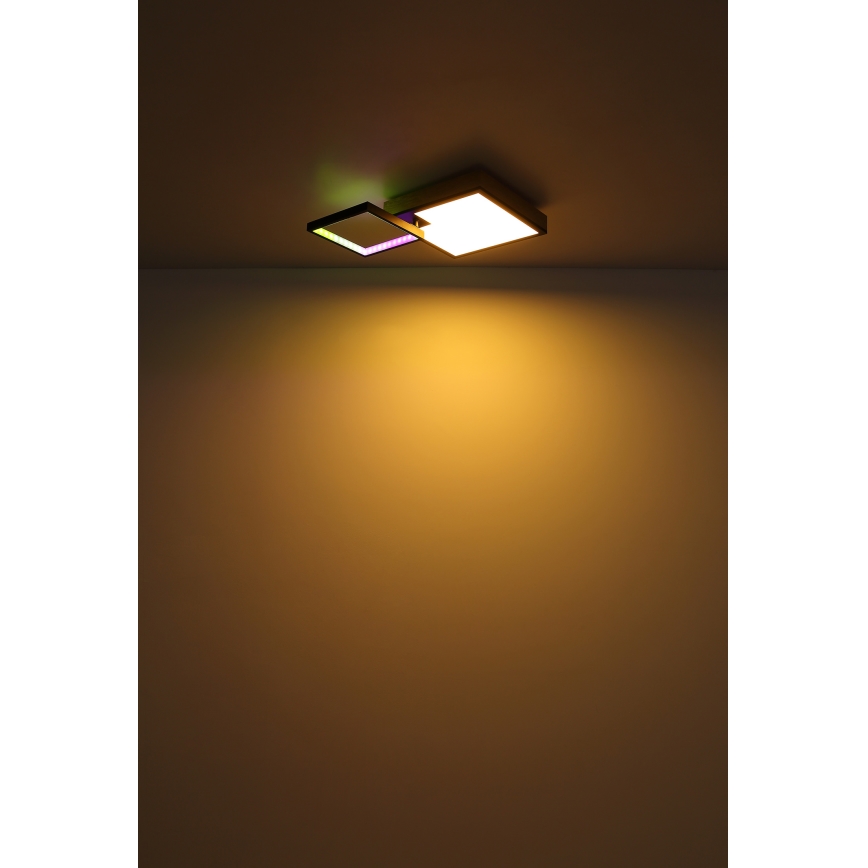 Globo - LED lampe m. RGB-farver dæmpbar LED/21W/230V+LED/3W 2700-6500K + fjernbetjening