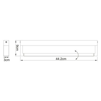 Globo - LED væglampe til badeværelse LED/12W/230V IP44