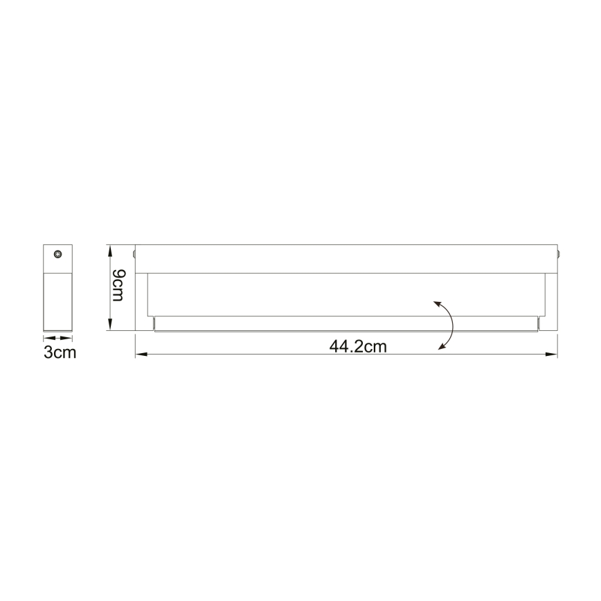 Globo - LED væglampe til badeværelse LED/12W/230V IP44
