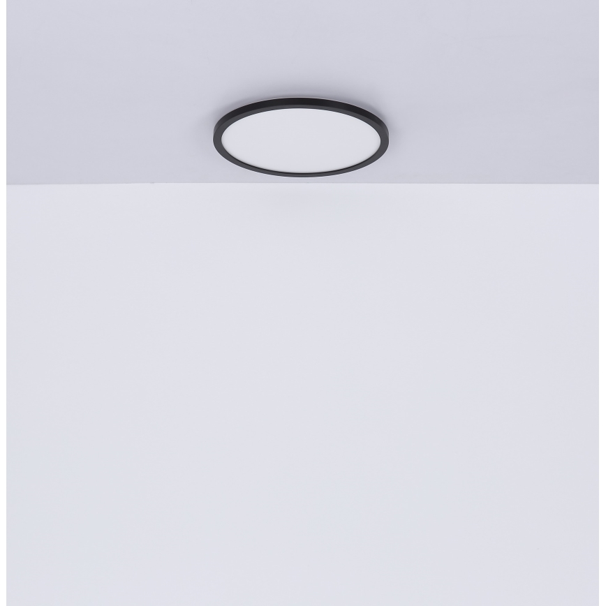 Globo - LED loftlampe til badeværelse dæmpbar LED/18W/230V diameter 29,4 cm IP44 sort