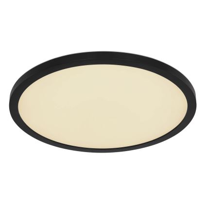 Globo - LED loftlampe til badeværelse m. RGB-farver dæmpbar LED/18W/230V 3000-6000K + fjernbetjening IP44 sort