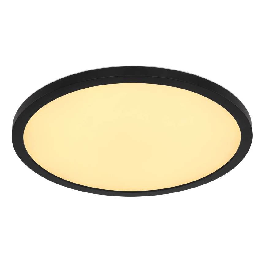 Globo - LED loftlampe til badeværelse m. RGB-farver dæmpbar LED/18W/230V 3000-6000K + fjernbetjening IP44 sort
