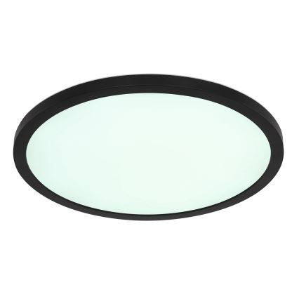 Globo - LED loftlampe til badeværelse m. RGB-farver dæmpbar LED/18W/230V 3000-6000K + fjernbetjening IP44 sort