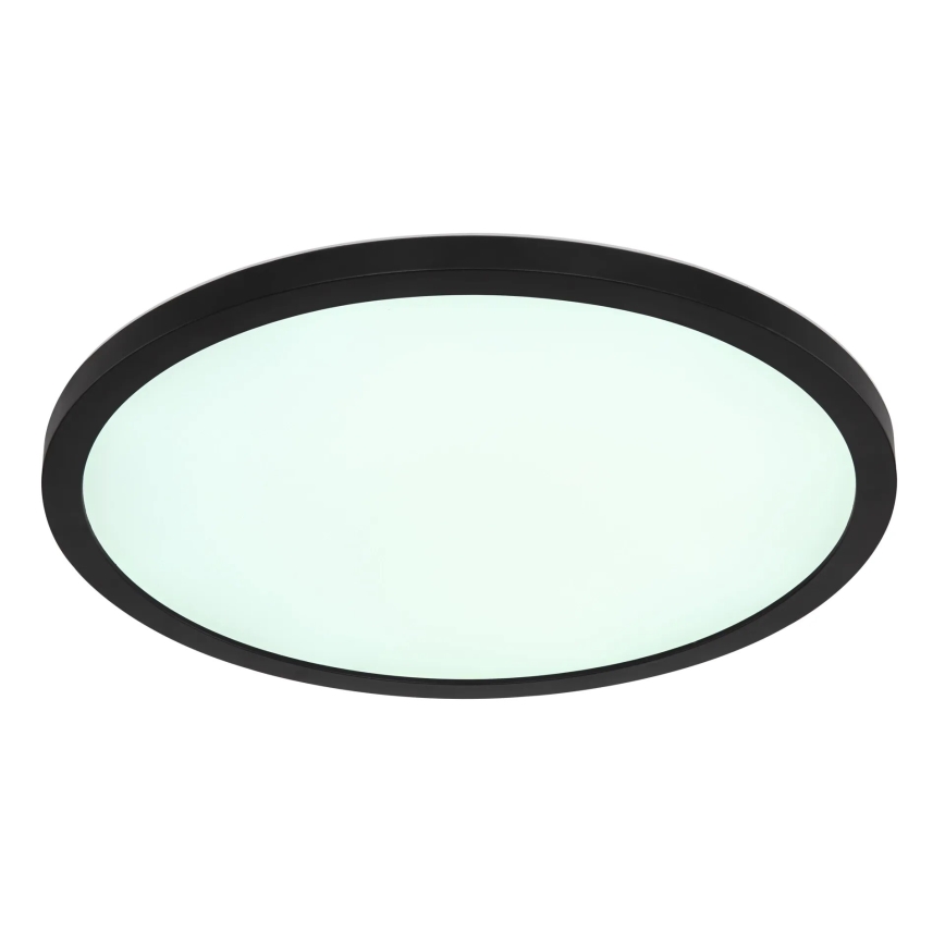 Globo - LED loftlampe til badeværelse m. RGB-farver dæmpbar LED/18W/230V 3000-6000K + fjernbetjening IP44 sort
