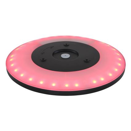 Globo - LED loftlampe til badeværelse m. RGB-farver dæmpbar LED/18W/230V 3000-6000K + fjernbetjening IP44 sort
