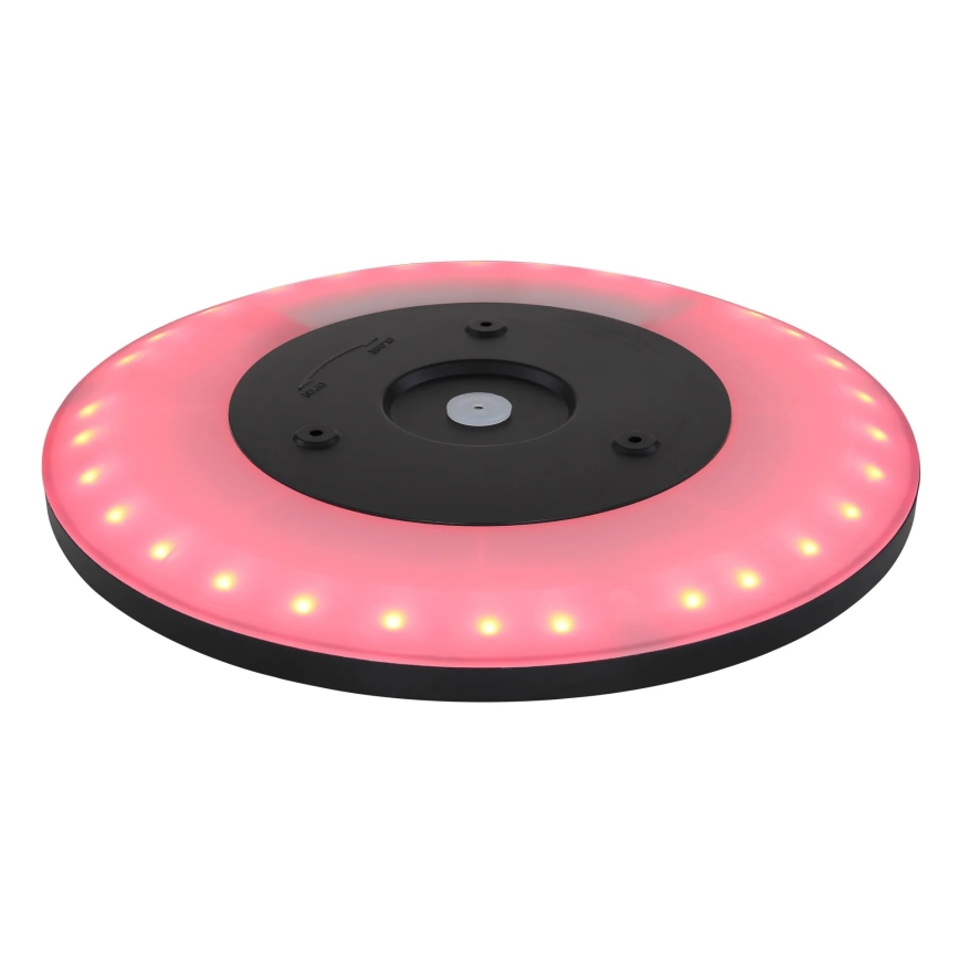 Globo - LED loftlampe til badeværelse m. RGB-farver dæmpbar LED/18W/230V 3000-6000K + fjernbetjening IP44 sort