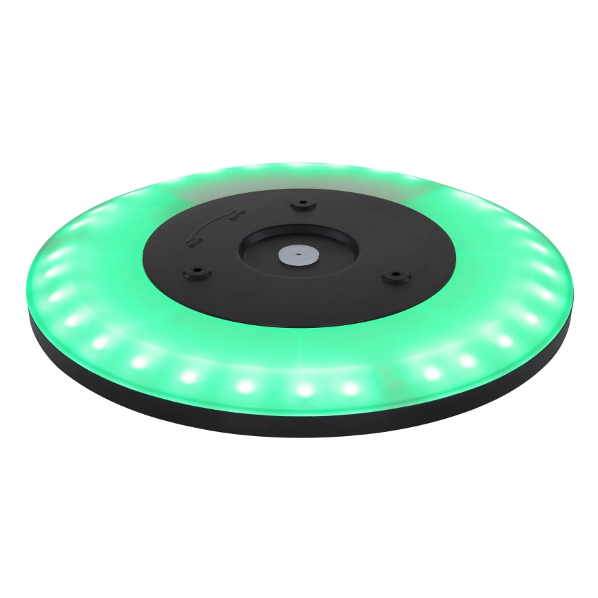 Globo - LED loftlampe til badeværelse m. RGB-farver dæmpbar LED/18W/230V 3000-6000K + fjernbetjening IP44 sort