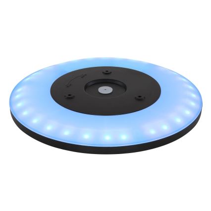 Globo - LED loftlampe til badeværelse m. RGB-farver dæmpbar LED/18W/230V 3000-6000K + fjernbetjening IP44 sort