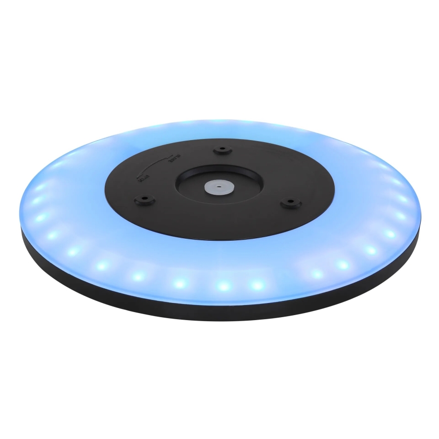 Globo - LED loftlampe til badeværelse m. RGB-farver dæmpbar LED/18W/230V 3000-6000K + fjernbetjening IP44 sort
