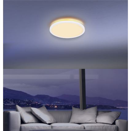 Globo - LED loftlampe til badeværelse dæmpbar LED/18W/230V diameter 29,4 cm IP44 hvid