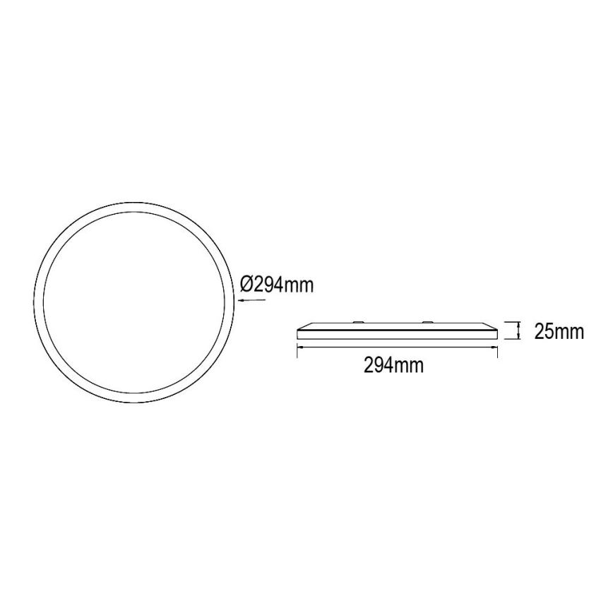 Globo - LED loftlampe til badeværelse dæmpbar LED/18W/230V diameter 29,4 cm IP44 hvid