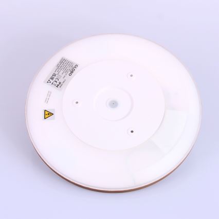 Globo - LED loftlampe til badeværelse dæmpbar LED/18W/230V diameter 29,4 cm IP44 brun