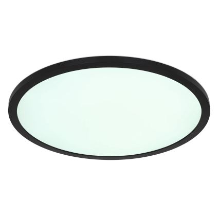 Globo - LED loftlampe til badeværelse m. RGB-farver dæmpbar LED/21W/230V 3000-6000K + fjernbetjening IP44 sort