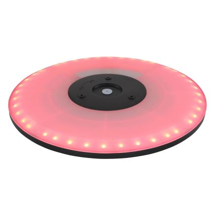 Globo - LED loftlampe til badeværelse m. RGB-farver dæmpbar LED/21W/230V 3000-6000K + fjernbetjening IP44 sort