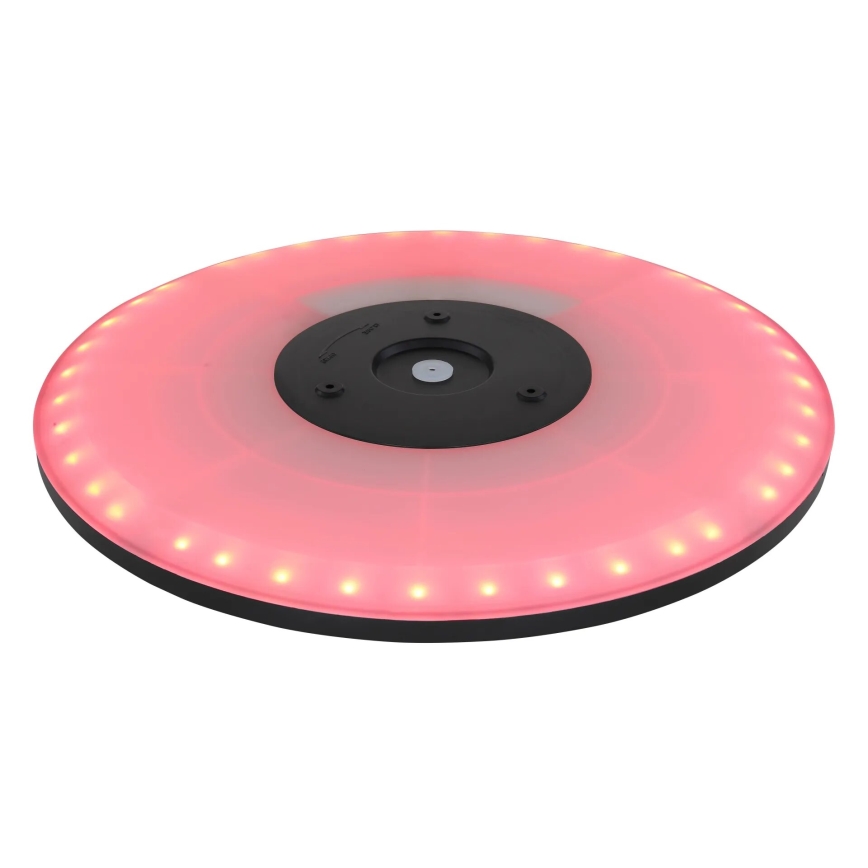 Globo - LED loftlampe til badeværelse m. RGB-farver dæmpbar LED/21W/230V 3000-6000K + fjernbetjening IP44 sort