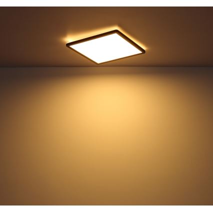 Globo - LED loftlampe til badeværelse dæmpbar LED/18W/230V 29,4x29,4 cm IP44 sort