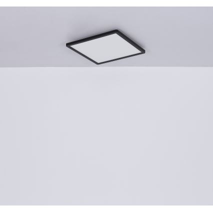 Globo - LED loftlampe til badeværelse dæmpbar LED/18W/230V 29,4x29,4 cm IP44 sort