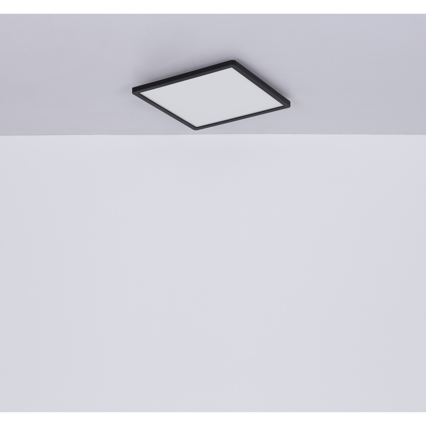 Globo - LED loftlampe til badeværelse dæmpbar LED/18W/230V 29,4x29,4 cm IP44 sort