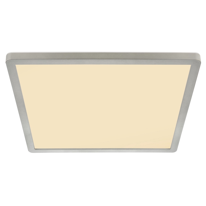 Globo - LED loftlampe til badeværelse dæmpbar LED/18W/230V 29,4x29,4 cm IP44 mat krom