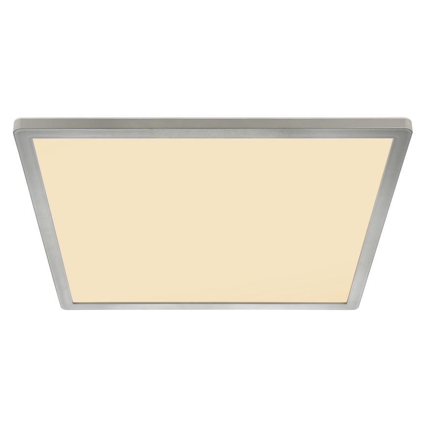 Globo - LED loftlampe til badeværelse dæmpbar LED/24W/230V 42x42 cm IP44 mat krom